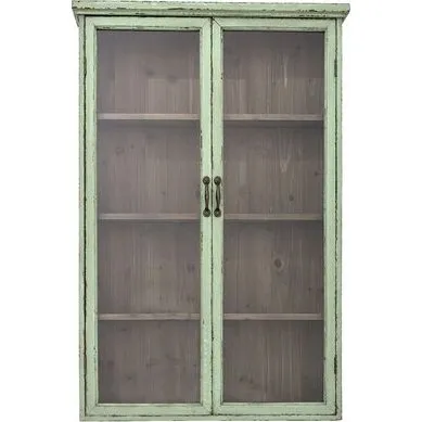 Hazem Bloomingville - Armoire verte en bois massif
