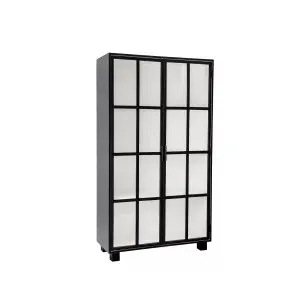 Bloomingville Armoire Isabel Noir Chêne 200 cm