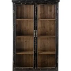 Bloomingville Armoire Hazem Noir Bois de Tilleul 81x22x122cm
