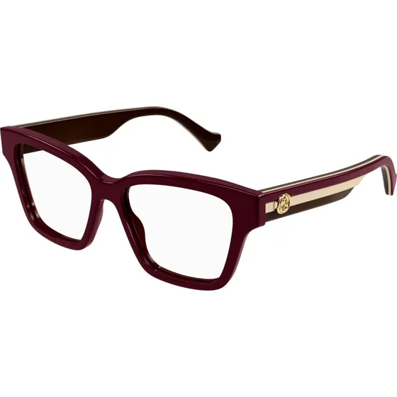 Gucci GG1302O 005 Montures Optiques Carrées Bourgogne