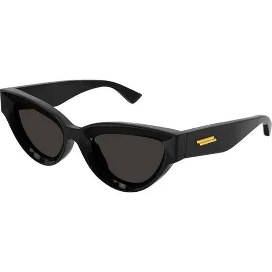 Bottega Veneta BV1249S Lunettes de Soleil Cat Eye Noir Gris