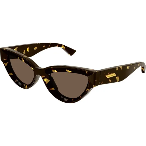Bottega Veneta BV1249S 002 Lunettes de Soleil Cat Eye Havane