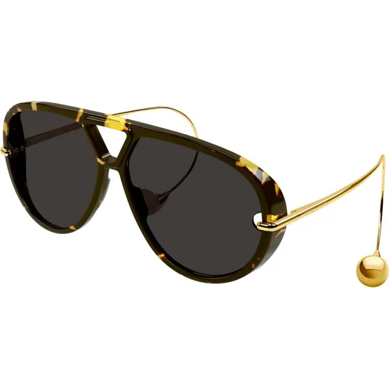 Bottega Veneta BV1273S 005 Lunettes de soleil Oversize Havane