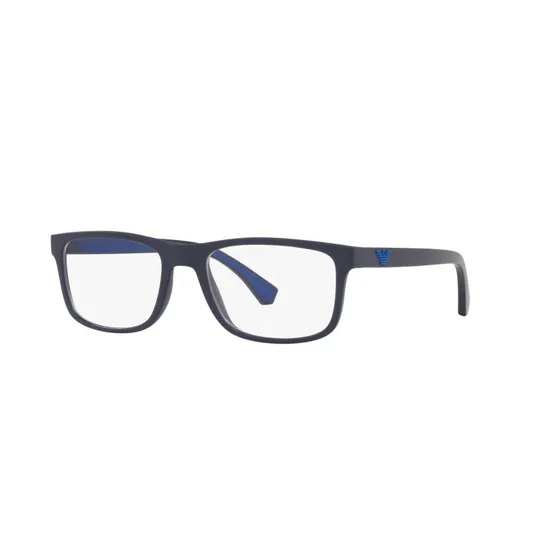 Emporio Armani EA3147 Montures Optiques Carrées Bleues Homme