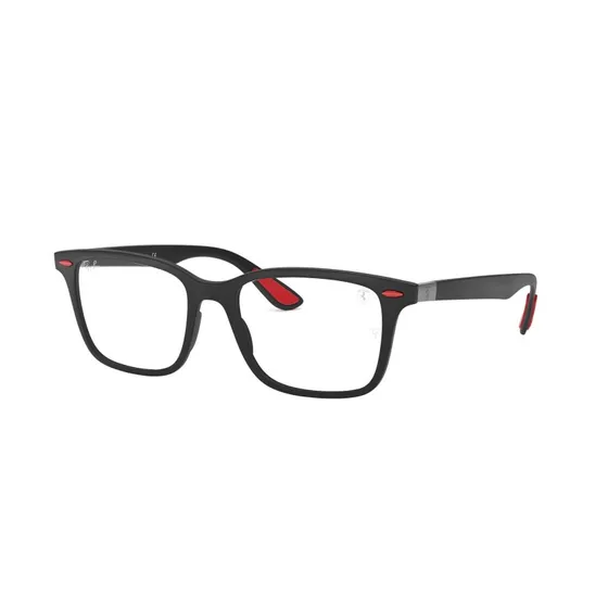 Ray-Ban RX7144M Scuderia Ferrari Collection - Monture Carrée Noire