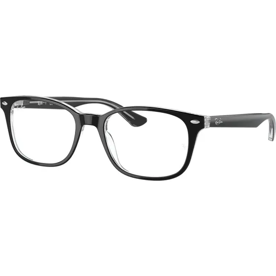Ray-Ban RX5375 2034 Montures Optiques Carrées en Acétate Noir