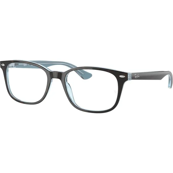 Ray-Ban RX5375 Montures Optiques Carrées en Acétate Marron Transparent