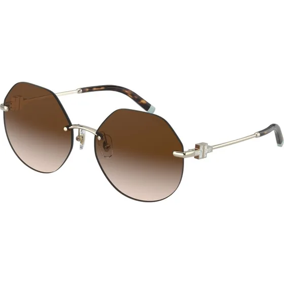 Tiffany TF3077 60213B Lunettes de Soleil Géométriques en Métal Or