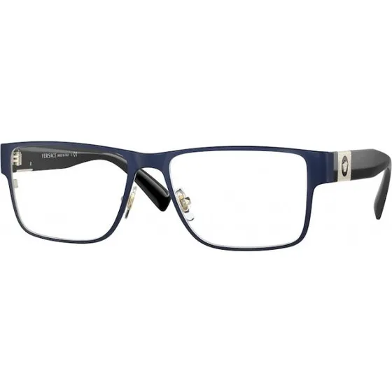 Versace Homme VE1274 1468 Lunettes Optiques Carrées Bleues