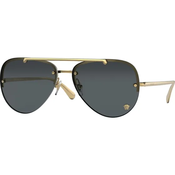 Versace VE2231 Lunettes de Soleil Pilote Or et Gris pour Femme