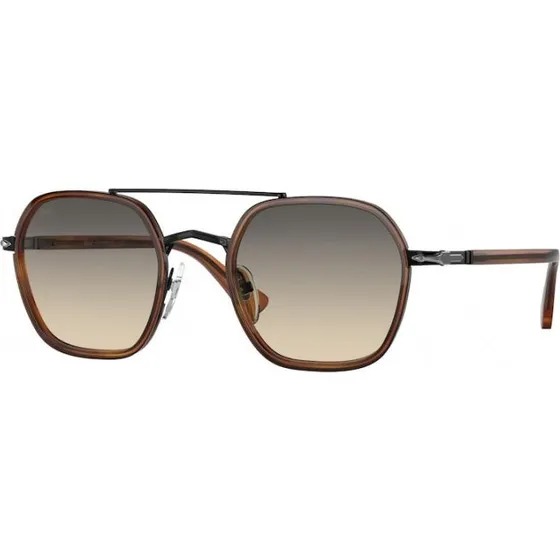 Persol PO2480S 109132 : Lunettes de soleil géométriques noir et bleu