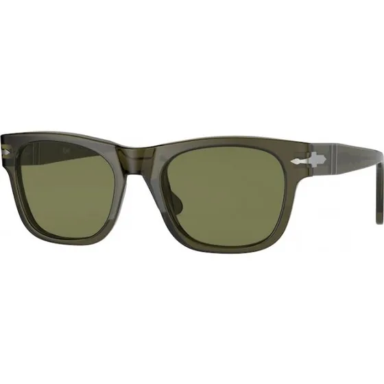 Persol PO3269S 11034E Lunettes de Soleil Carrées Vertes Unisexe