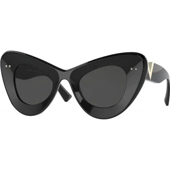 Valentino VA4090 Lunettes de Soleil Cat Eye Noires et Grises