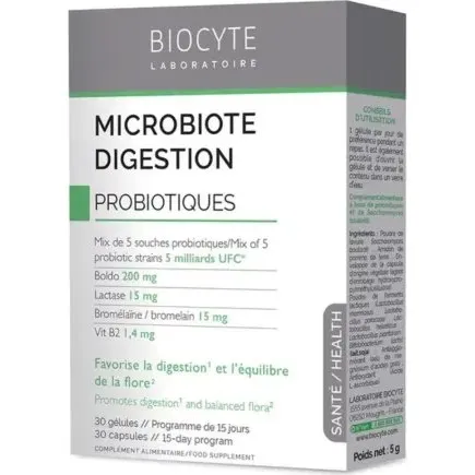 Biocyte Microbiote Digestion 30 gélules
