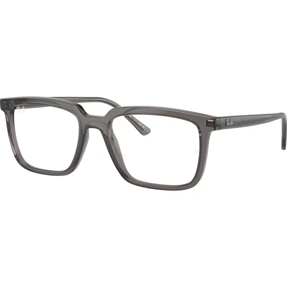 Ray-Ban RX7239 Alain - Monture Optique Carrée en Acétate Gris