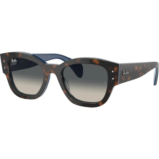 Ray-Ban RB7681S Jorge Lunettes de Soleil Carrées Bleu Gris
