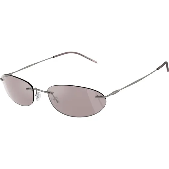 Giorgio Armani AR1508M 3003AK Lunettes de Soleil Rondes Métal Gris/Violet