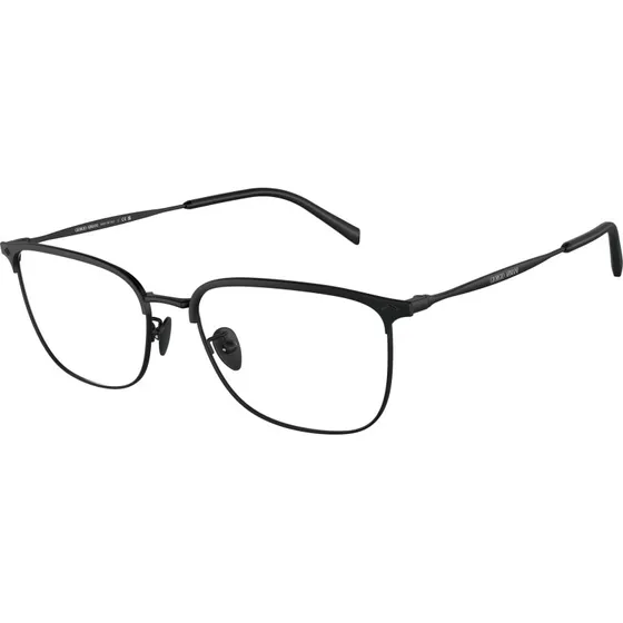 Giorgio Armani Homme AR5143 - Montures Optiques Carrées en Acier Noir