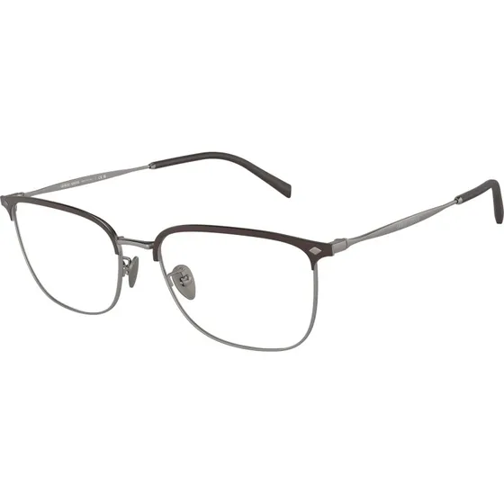 Giorgio Armani Homme AR5143 3003 - Montures Optiques Carrées en Acier Gris