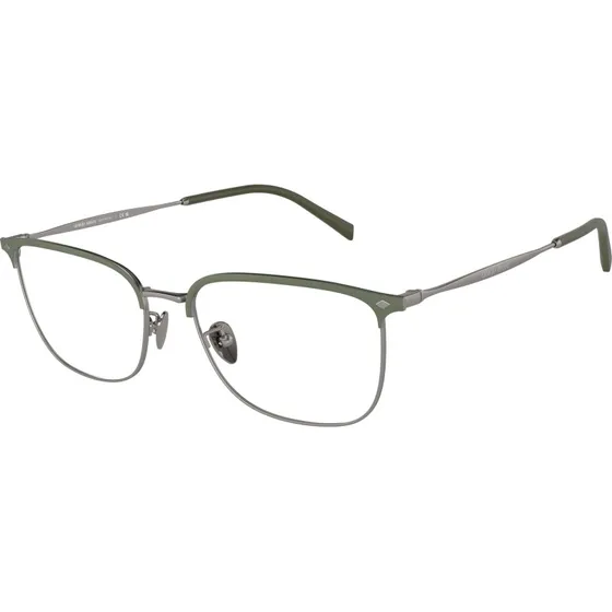 Giorgio Armani Homme AR5143 - Lunettes Optiques Carrées en Acier Gris