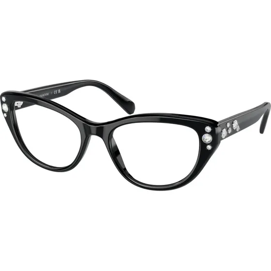 Swarovski SK2023 1001 Montures Optiques Cat Eye Noir Transparent