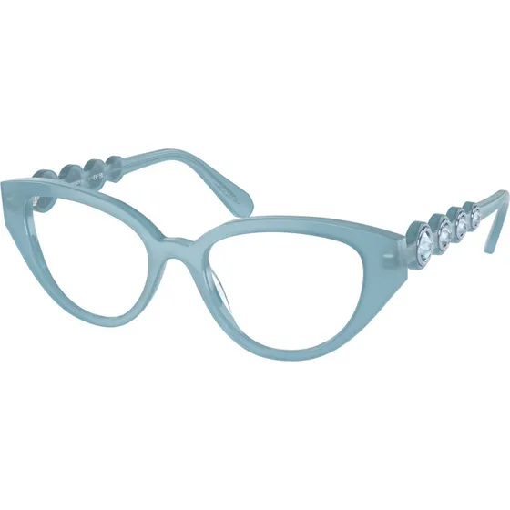 Swarovski SK2024 Montures Optiques Géométriques Bleues pour Femme