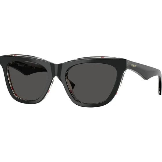 Burberry BE4435 Lunettes de Soleil Cat Eye Noir et Gris