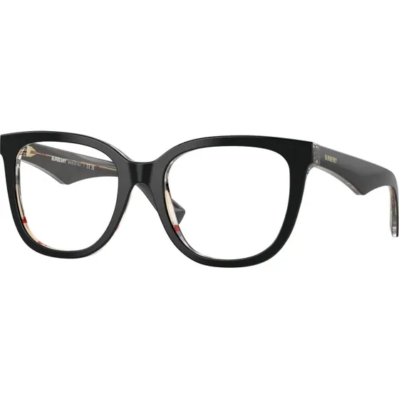 Burberry BE2415 4121 Montures Optiques Carrées Noires pour Femme