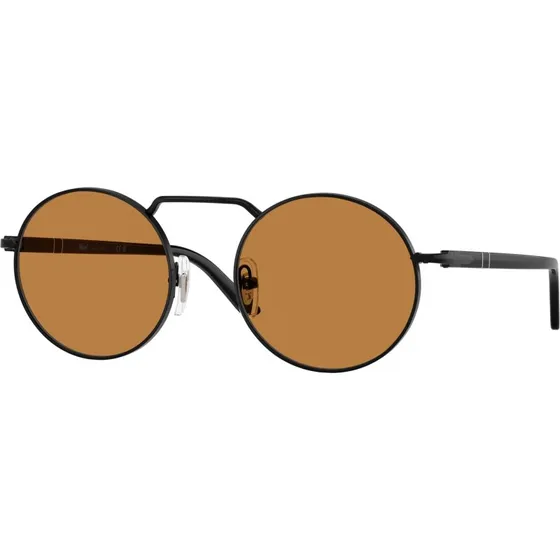 Persol PO1019S Lunettes de Soleil Carrées Métal Noir et Jaune