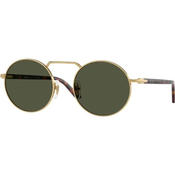 Persol PO1019S 515/31 Lunettes de Soleil Carrées en Métal Or et Vert