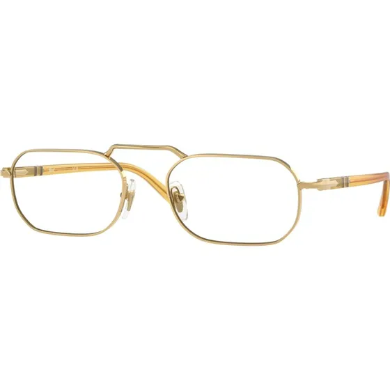 Persol PO1020V 1129 : Montures Optiques Carrées en Métal Doré