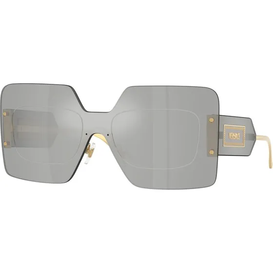 Versace VE2277 10018V Lunettes de Soleil Carrées en Métal Argent
