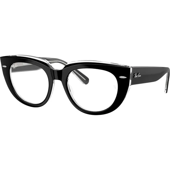 Ray-Ban RX5586 Doreen - Montures Optiques Carrées en Acétate Noir