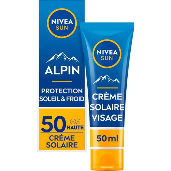 NIVEA SUN Alpin SPF50+ Crème Visage 50 ml