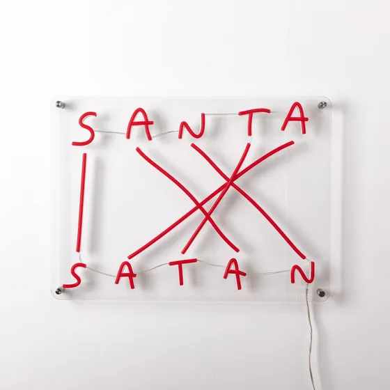 Seletti Santa-Satan Applique Murale LED Rouge