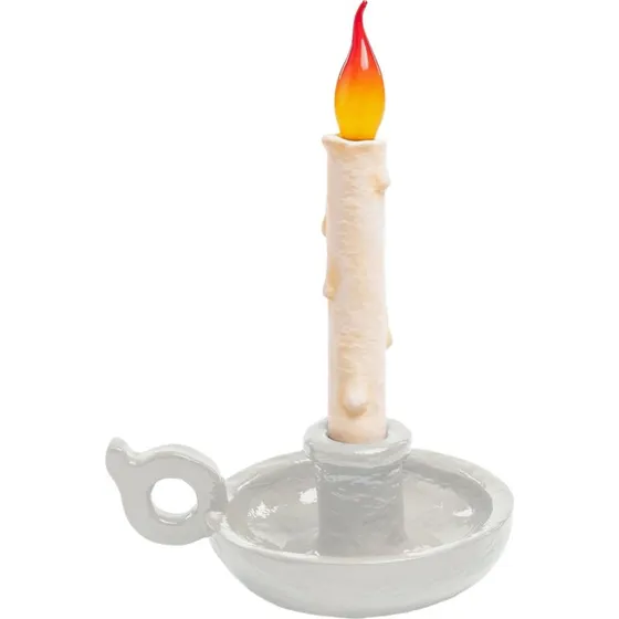 SELETTI Lampe à poser Bugia Blow ToGo Blanche