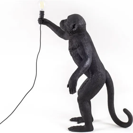 Seletti Monkey Lamp - Lampe de Table Singe Noir