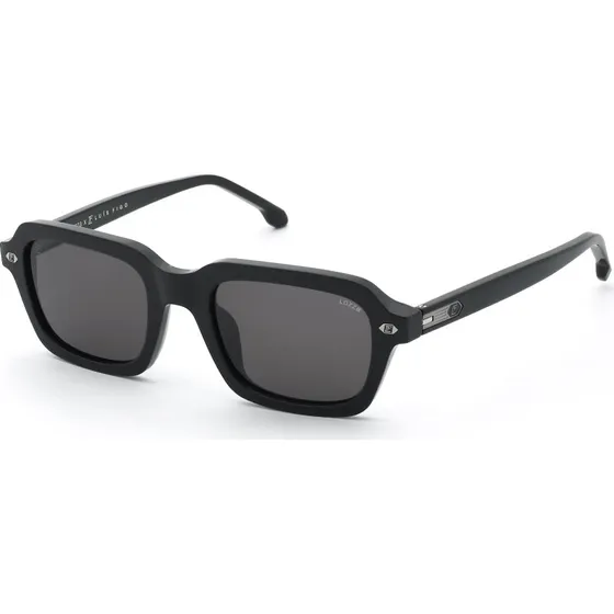 Lozza SL4420 Lunettes de soleil carrées en acétate noir fumé