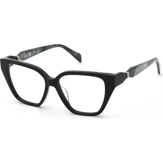 Blumarine VBM247 700 Montures Optiques Papillon en Acétate Noir