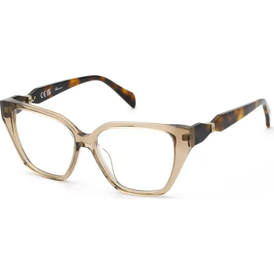 Blumarine VBM247 07AY Montures Optiques Papillon en Acétate Marron