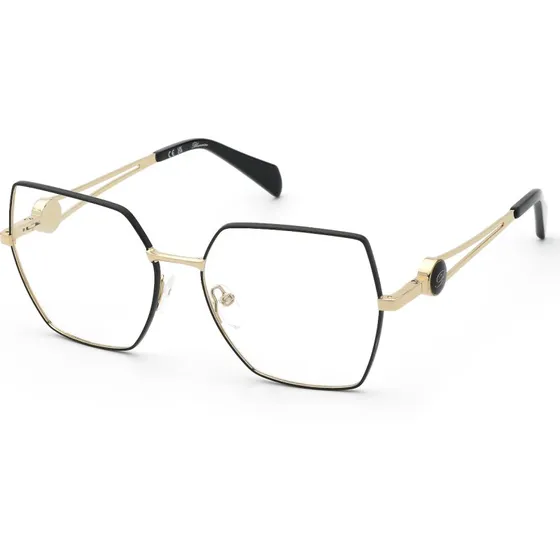 Blumarine VBM253 301 - Montures Optiques Géométriques en Métal Or