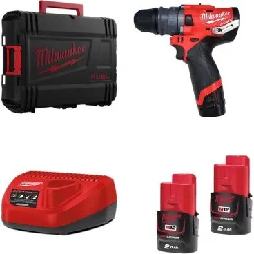 Milwaukee M12 FPDXKIT-202X Perceuse 12V 2Ah