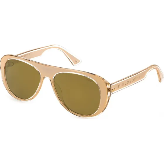 Lozza SL4255V Philosophy Piper Lunettes de Soleil Pilote Marron