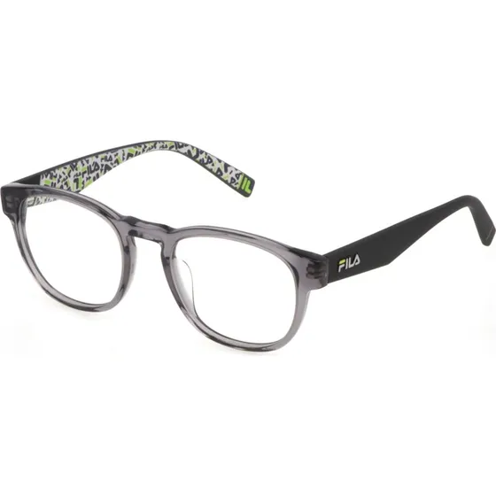 Fila VFI211 06A7 - Montures Optiques Rondes en Acétate Gris