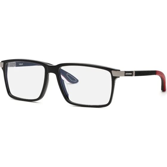 Chopard Homme VCH358V 700 - Lunettes Optiques Carrées en Acétate Noir