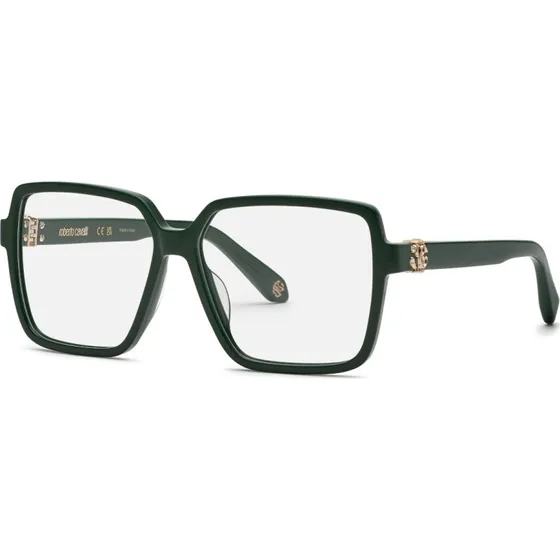 Roberto Cavalli VRC50M 0D80 - Montures Carrées en Acétate Vert