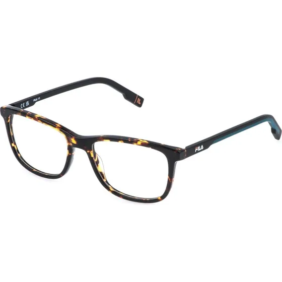 Fila Junior VFI887L Montures Optiques Carrées en Acétate Havane