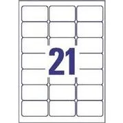 Avery J8560-25 – Étiquettes transparentes 63,5x38,1 mm