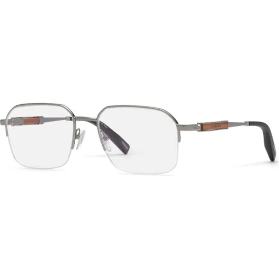 Chopard Homme VCHL51 509 - Montures Optiques Carrées en Métal Gris