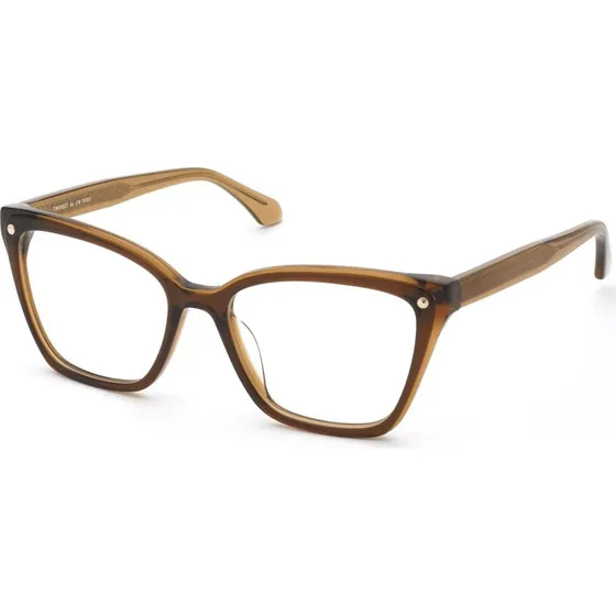 Twinset VTW073 0C14 Montures Optiques Carrées en Acétate Marron